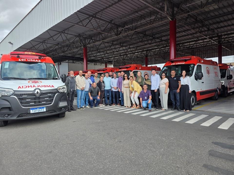 Samu recebe 22 novas ambulâncias para reforçar atendimento em 11 cidades do ES